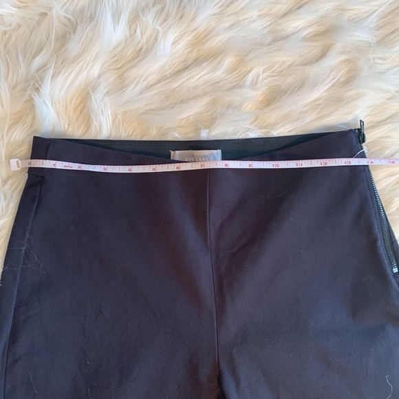 Women’s Everlane The Side-Zip Stretch Cotton Pant Flat Front Ankle Pants Size 4 - Picture 13 of 14